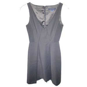 French Connection Black V neck Sleeveless A Line Dress Size 4